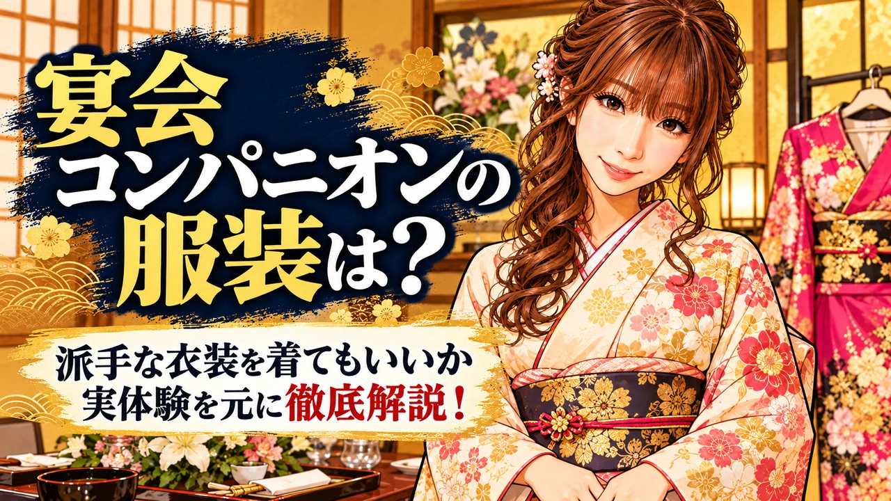 宴会コンパニオンの服装は？派手な衣装を着てもいいか実体験を元に徹底解説！